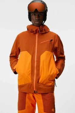 Best J.Lindeberg Aerial Blocked Pro Jacket Cinnamon Stick