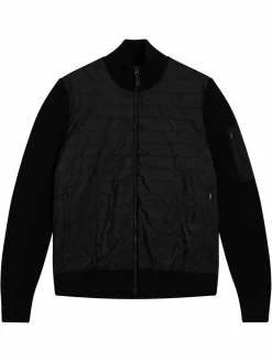 Best J.Lindeberg Beck Knitted Hybrid Jacket Black