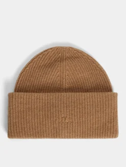 New J.Lindeberg Monti Cashmere Blend Beanie Chipmunk