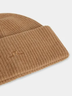 New J.Lindeberg Monti Cashmere Blend Beanie Chipmunk