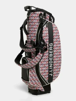 Online J.Lindeberg Play Stand Bag Print Jl Micro Bridge Rose Red
