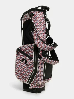Online J.Lindeberg Play Stand Bag Print Jl Micro Bridge Rose Red