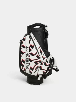 Sale J.Lindeberg Staff Bag Print Bridge Wave White